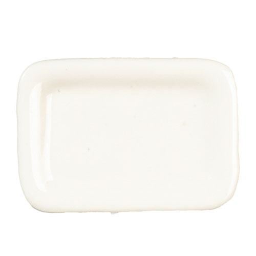 AZG6635 - Rect.Ceramic Plate/White