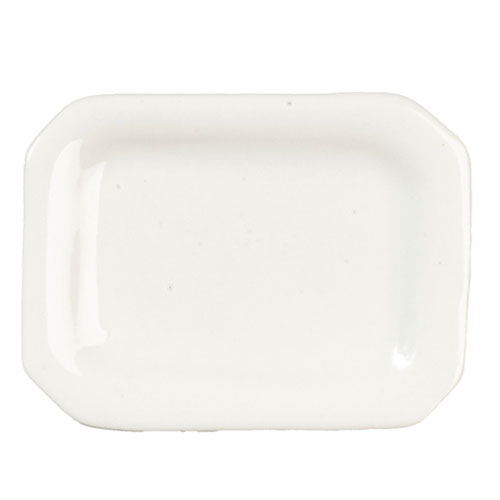 AZG6636 - Rect.Ceramic Plate/White