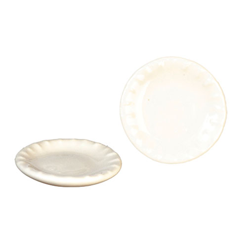 AZG6648 - Sm.Rd.Ceramic Plate/White
