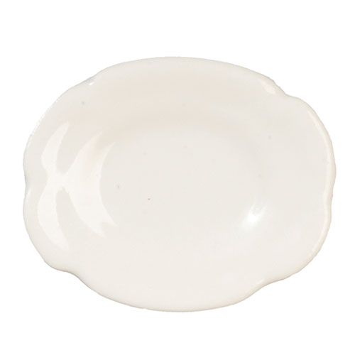 AZG6663 - Oval Cer.Plate/White
