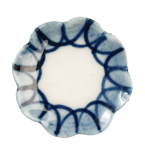 AZG6683 - Med.Cer.Plate/Blue Delft