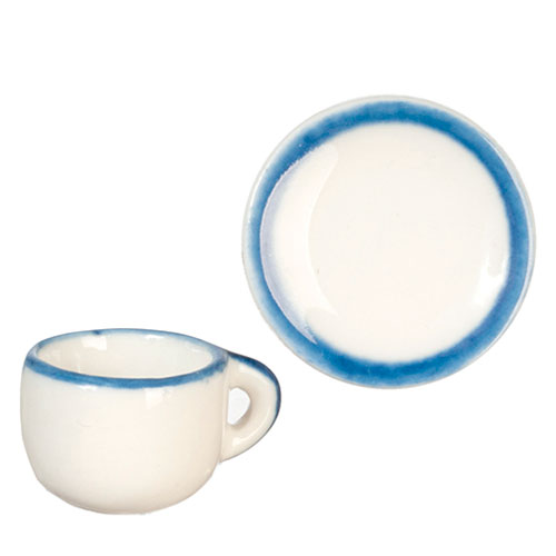 AZG6705 - Coffee Cup/Saucer/Blue Tr