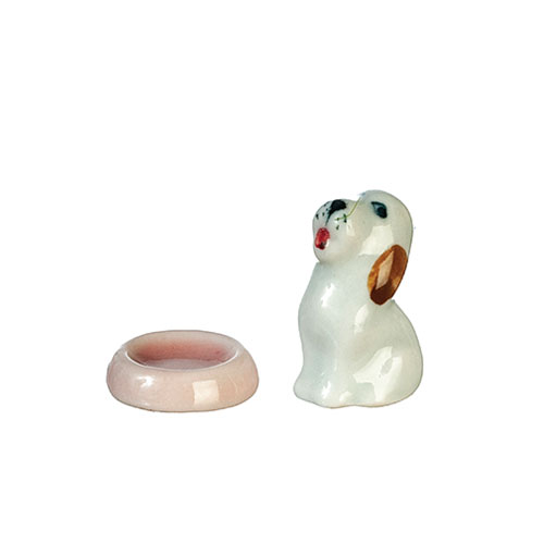 AZG6858 - Pet Dog W/Bowl/Ceramic