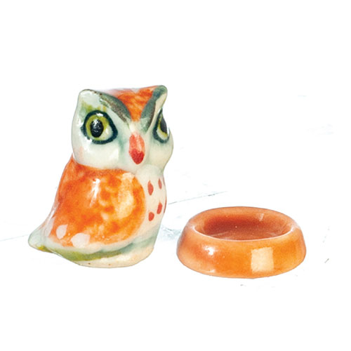AZG6861 - Owl W/Bowl/Ceramic