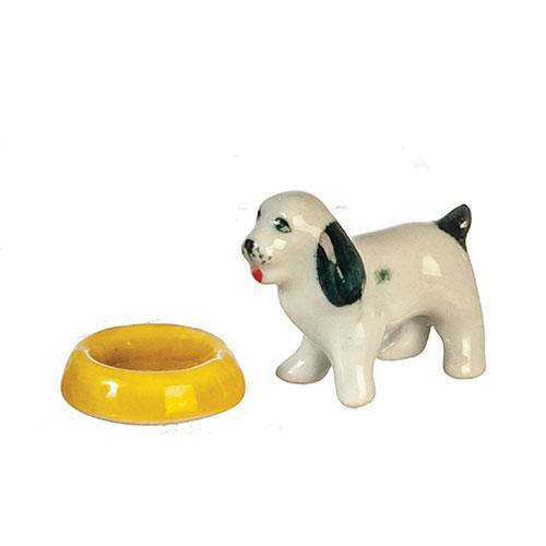 AZG6866 - Pet Dog W/Bowl/Ceramic