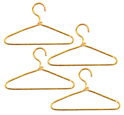 AZG7245 - Gold Wire Hangers, 4Pc