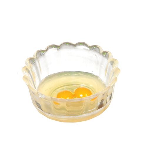 AZG7285 - Two Bowls With Raw Eggs