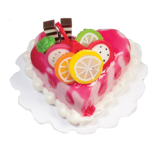 AZG7288 - Heart Shaped Fruit Cake