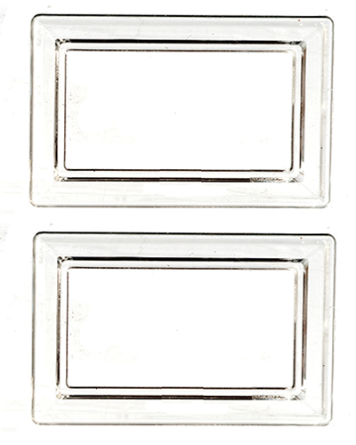 AZG7296 - Large Trays Without Handles, 2Pc