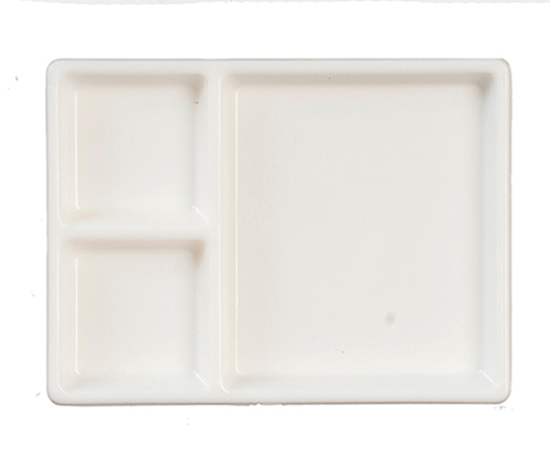 AZG7332 - Partitioned Tray, White