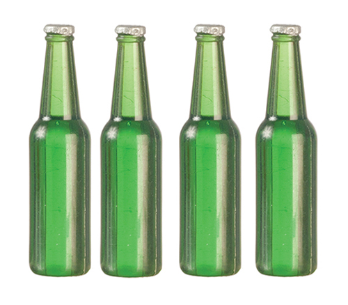 AZG7395 - Beer Bottles Set/4/Green