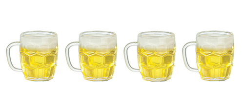 AZG7542 - Filled Beer Mugs, 4