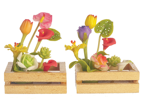 AZG7865 - Hand Made Flower Boxes/2