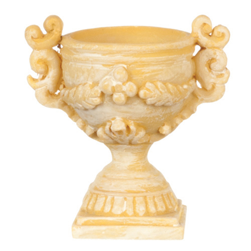AZG8121 - Decorated Garden Urn, Ivory