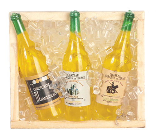 AZG8236 - Box Of Ice/3 Wine Bottles