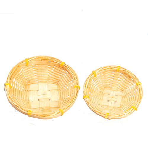 AZG8350 - Hand Made Baskets, Set Of 2