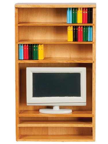 AZGM017 - Book Shelf W/Tv/Books/Ok
