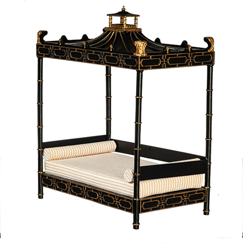 AZJJ05001BEDBMG - Discontinued: Qing Dynasty Day Bed, Mahogany