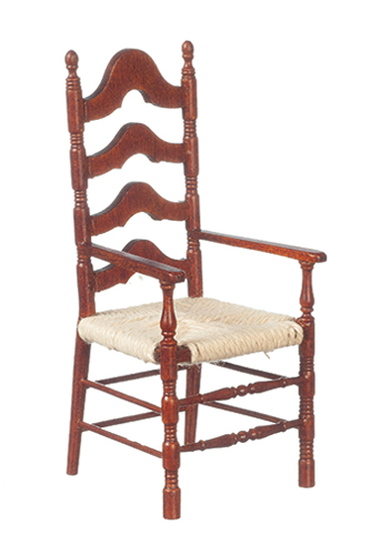 AZJJ07004ACWN - Ladderback Arm Chair/Waln