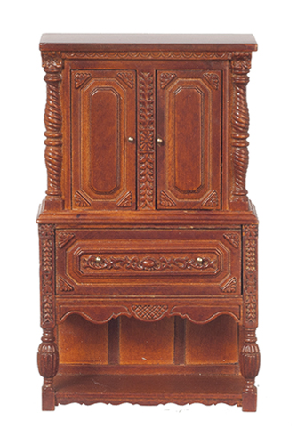 AZJJ31039WN - Gothic Chest On Stand/Wal