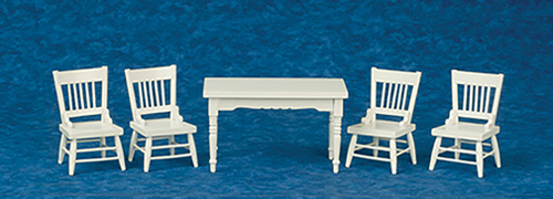 AZM0536 - Table/Chairs/Set/5/Whitecb