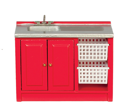 AZM1840 - Modern Laundry Sink/Red