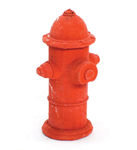 AZMM0026 - Red Concrete Fire Hydrant