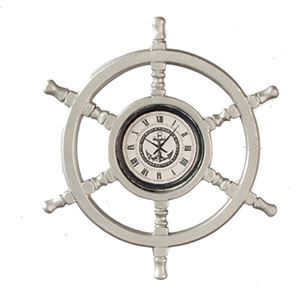 AZS1712 - Helmsmans Wheel Clock/Mat