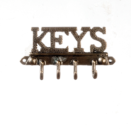 AZS1713 - Keys Wall Hook/Ant.Brass