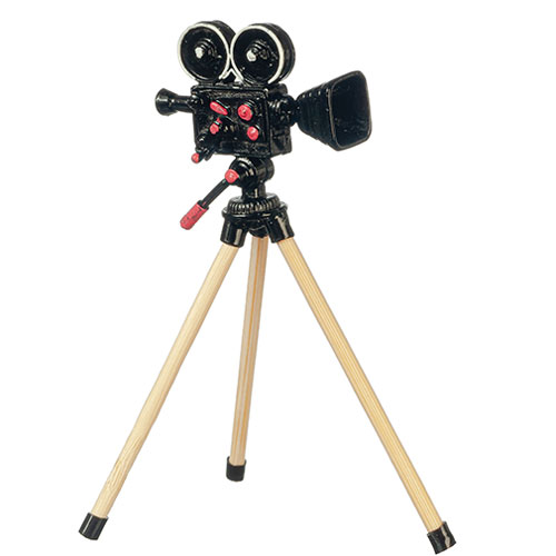 AZS2208 - Movie Camera On Tripod