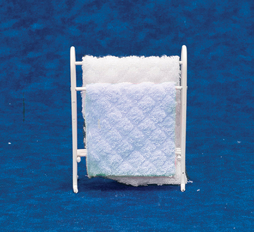 AZS8032 - Towel Rack With Blue Towels
