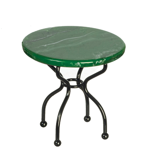 AZS8511 - Green Marble Top Table
