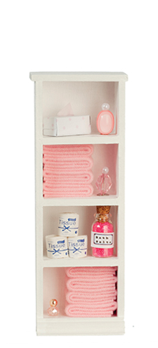 AZSH0051 - Narrow Bath Cabinet/Pink