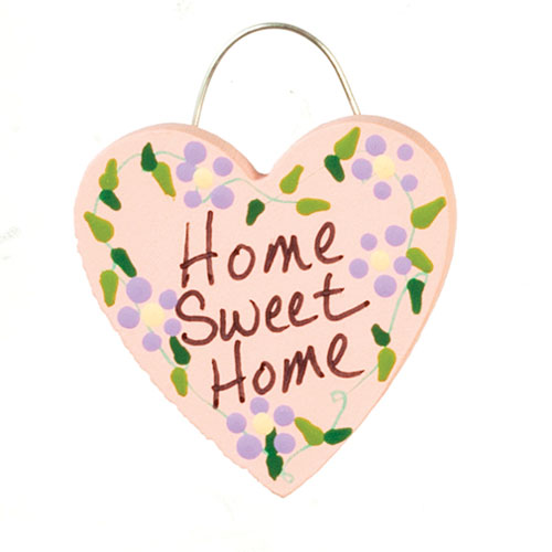 AZSH0092 - Home Sweet Home Sign/Pink