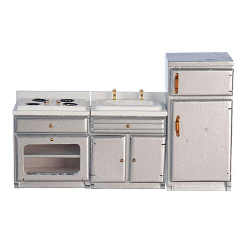 AZT0514 - Silver Appliance Set/3