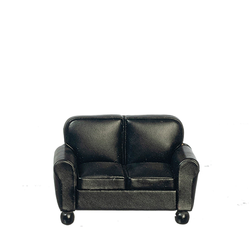 AZT2007 - Rs Leather Loveseat, Black