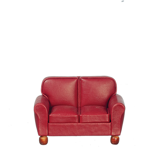 AZT2015 - Rs Leather Loveseat, Burgundy