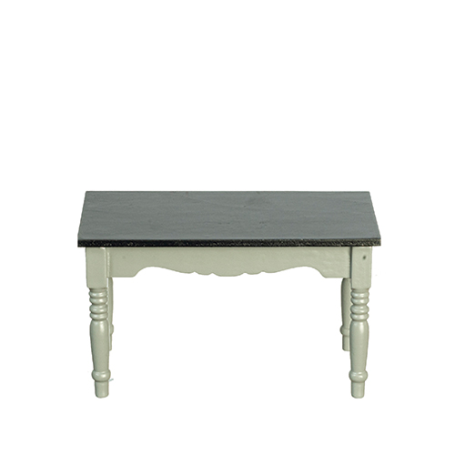 AZT2676 - Rs Table With Turned Leg, Gray/Black