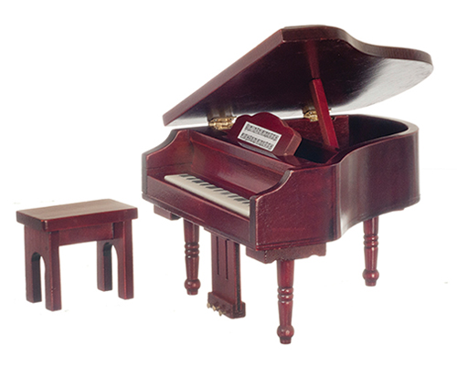 AZT3495 - Piano with Bench, Mahogany, Cb