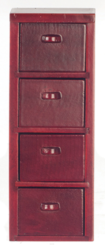 AZT3561A - 4-Drawer File Cabinet, Mahogany