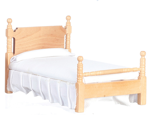 AZT4143 - Single Bed, White/Oak