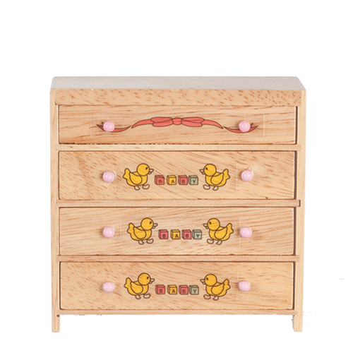 AZT4418 - 4 Drawer Chest/Oak With Abc