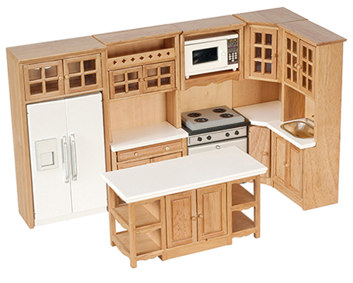 AZT4725 - Kitchen Set, 8Pc, Oak