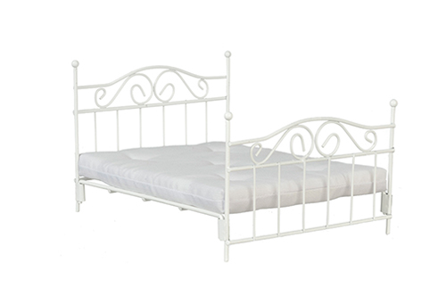 AZT5028 - Double Bed With Mattress, White