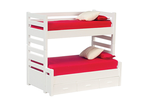 AZT5171 - Bunkbed With Trundle/White/Cb