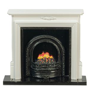 AZT5242 - Fireplace with Insert, White