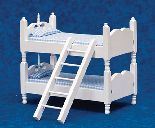 AZT5350 - Bunkbeds With Ladder, Blue/White