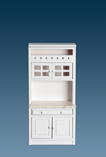 AZT5419 - Cabinet With Shelves, White/Marble