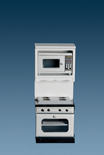 AZT5420 - Oven With Microwave, White/Marble
