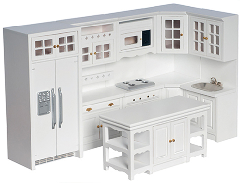 AZT5425 - Kitchen Set, White, 8Pc, Cb